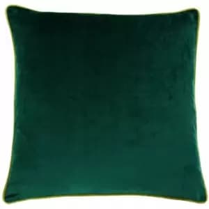 Image of Paoletti Meridian Cushion Cover (55x55cm) (Emerald Green/Moss) - Emerald Green/Moss