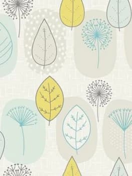 Image of Fresco Copenhagen Leaf Wallpaper