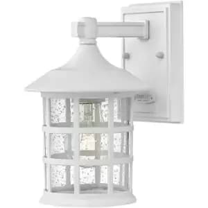 Image of Elstead Hinkley Freeport Outdoor Wall Lantern Textured White, IP44
