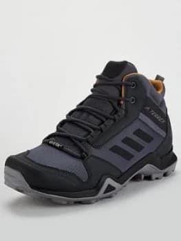 Image of adidas Terrex AX3 Mid Gortex, Grey, Size 11, Men