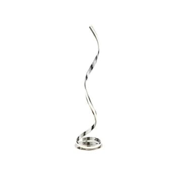 Image of Endon Lighting Aria - Integrated LED Floor Lamp Chrome Effect Plate & White Acrylic 1 Light IP20