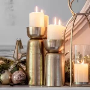 Image of Nettle Large Candle Holder Silver