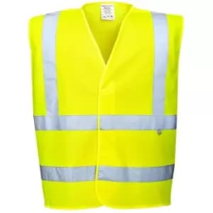 Image of Portwest - FR75YER4X/5X - sz 4XL - 5XL Hi-Vis FR Vest - Yellow - Yellow