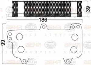 Image of x1 Behr Heat Exchanger 8MO376797-031 Genuine replacement part for Car Made in CN
