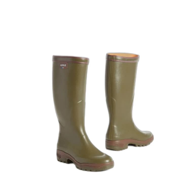 Image of Aigle Parcours 2 Rubber Womens Calf Length Boots - Kaki - Size:UK 4