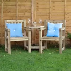 Image of Forest Harvington Wooden Garden Love Seat 6'x2' (1.8x0.6m)