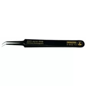 Image of Bernstein 5-052-13 SMD tweezers 5b SA-ESD Extra pointy, curved 110 mm
