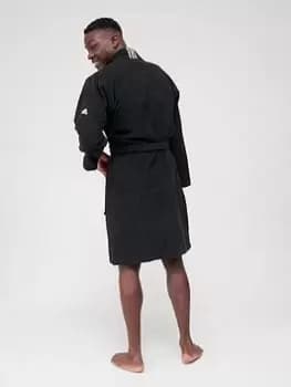 Image of adidas Bathrobe - Black, Size S, Men