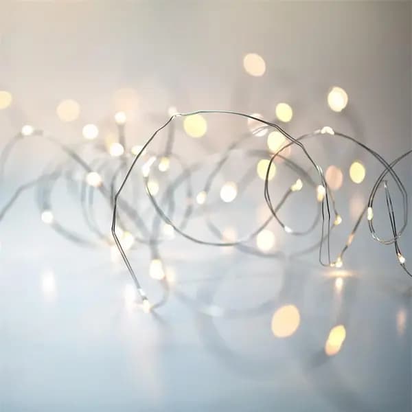 Image of Streetwize 100 Warm Light LED Solar String Lights (Pack of 2) Solar Lights 2m White 84938601000