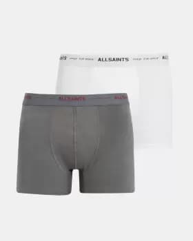 Image of AllSaints Underground Logo Boxers 2 Pack