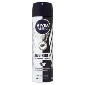 Image of Nivea For Men Deo Invisible Black and White spray 150ml