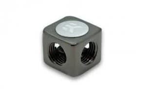 Image of EK Water Blocks EK-AF X-Splitter 4F G1/4 - Black