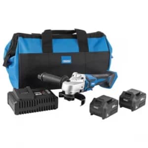 Image of Draper 99730 D20 20V 115mm Brushless Grinder Kit (+2x5Ah Batts, Ch...