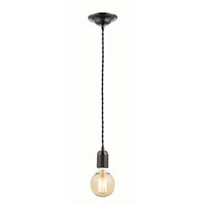 Image of Inlight Twisted Nickel Black Dimmable Cable Pendant Light - 42W E27