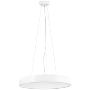 Image of Faro Cocotte Cylindrical Pendant White 43cm 3000K