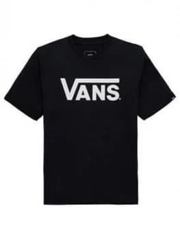 Image of Vans Boys Classic Tee - Black/White, Size XL, 15-16 Years