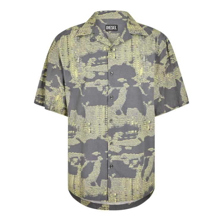 Image of Diesel Mens Frank Camicia T-Shirt Multicolor male S (46)