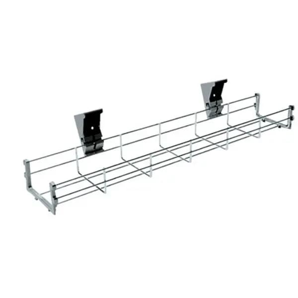 Image of Jemini 1200mm Wire Basket for 1400mm Desks Silver KF81977