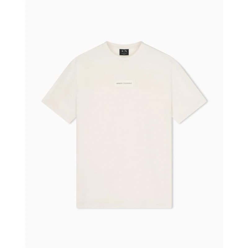 Image of Armani Exchange Mens T-Shirt Cream male S