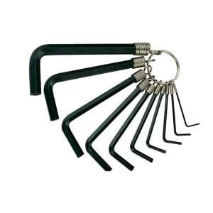Image of Teng Hexagon Key Set of 10 on Ring Metric (1.5-10mm)