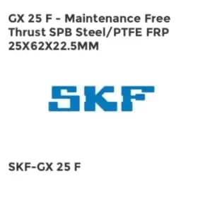 Image of GX 25 F - Maintenance Free Thrust SPB Steel/PTFE FRP 25X62X22.5MM