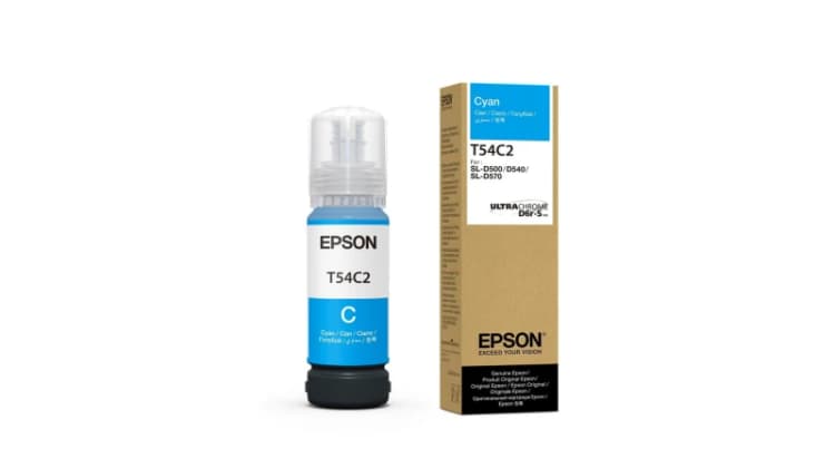 Image of Epson C13T54C220 Cyan Ink Bottle (Original)
