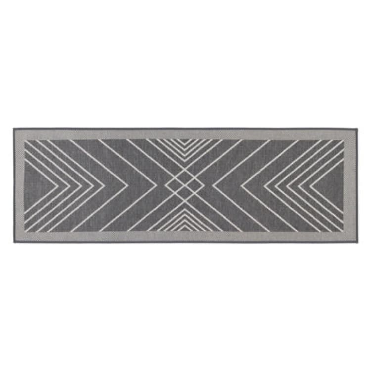 Image of JVL JVL Expression Machine Washable Entrance Runner Runners 50x150cm Grey 72512902000