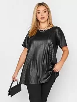 Image of Yours Crib Swing Tee Black, Size 26-28, Women
