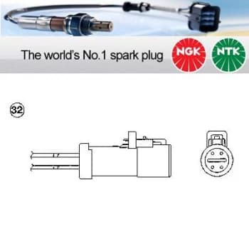 Image of 1x NGK NTK Oxygen O2 Lambda Sensor OZA659-EE43 OZA659EE43 (1630)