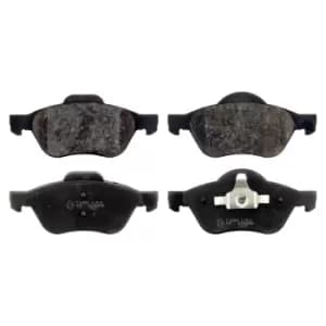 Image of Brake Pad Set ADR164209 by Blue Print front axle