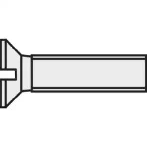 Image of TOOLCRAFT 839945 Countersunk screws M2 16mm Slot DIN 963 Plastic, Polyamide 10 pc(s)