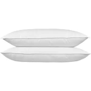 Image of HOMESCAPES Goose Feather and Down King Size Pillow Pair - White