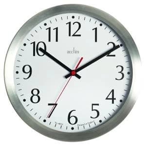 Image of Acctim Javik 10" Wall Clock Aluminium 27417