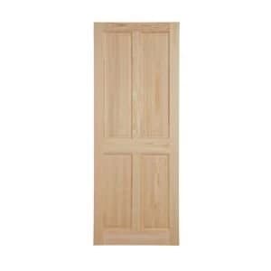 Image of 4 Panel Clear pine Internal Door H1981mm W838mm