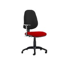 Image of Dynamic Independent Seat & Back Task Operator Chair Height Adjustable Arms Eclipse Plus III Black Back, Bergamot Cherry Seat High Back