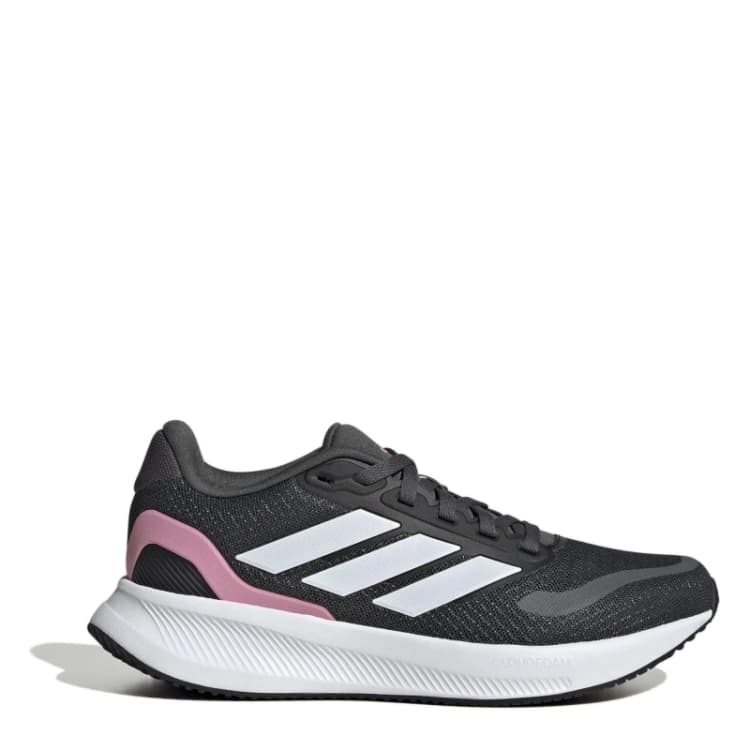 Image of adidas Runfalcon 5 Kids Trainers Grey/Pink female 3 (35.5)