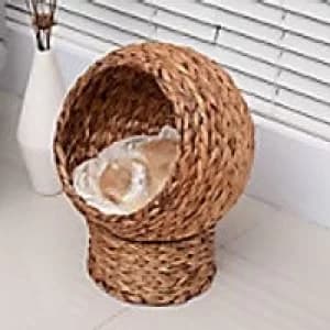 Image of PawHut Elevated Cat Bed D30-104 600 x 500 x 420 mm Cream