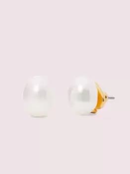 Image of Kate Spade Pearl Drops Pearl Stud Earrings, Cream, One Size