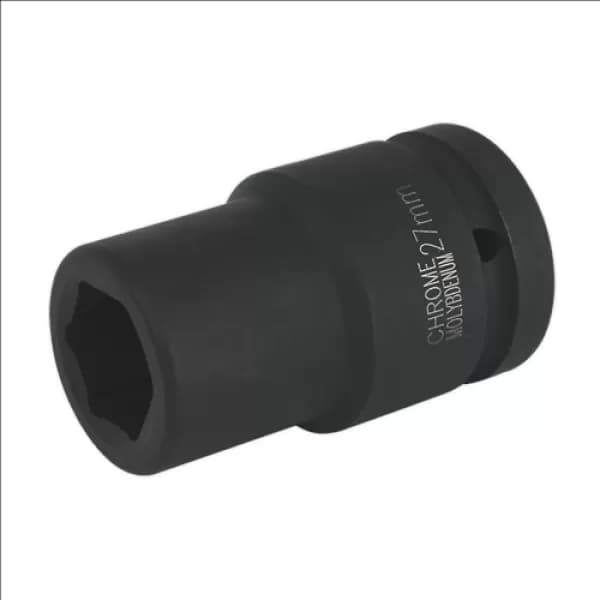 Image of Genuine SEALEY IS127D Impact Socket 27mm Deep 1Sq Drive