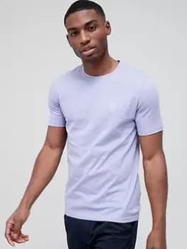 Image of BOSS Tales Relaxed Fit T-Shirt-Light/Pastel Purple, Light Purple, Size 2XL, Men