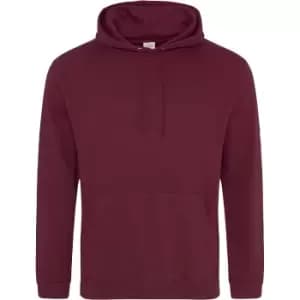 Image of Awdis Unisex College Hooded Sweatshirt / Hoodie (L) (Burgundy)