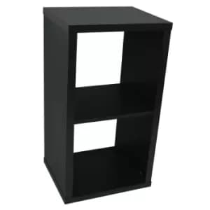 Image of Techstyle Cube 2 Cubby Square Display Shelves / Vinyl Lp Record Storage Black