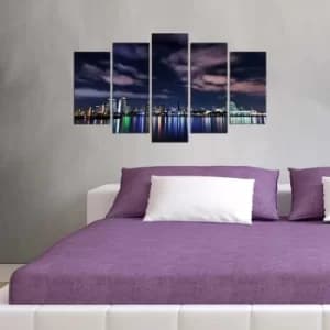 Image of 5MX-59 Multicolor Decorative MDF Painting (5 Pieces)