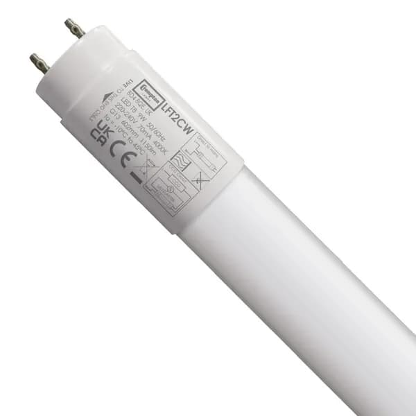 Image of Crompton Lamps LED 2ft T8 Tube 9W Cool White Opal