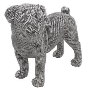 Image of Silver Art Pug Standing By Leonardo