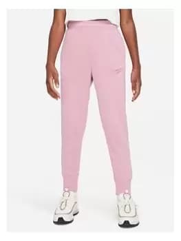 Image of Nike Older Girls Style Essentials Fleece Pants - Dark Pink Size S=8-10 Years