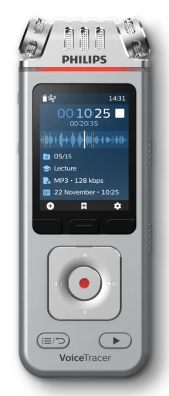 Image of Philips DVT4115 8GB Digital Voice Tracer 34832J GJQ34832J