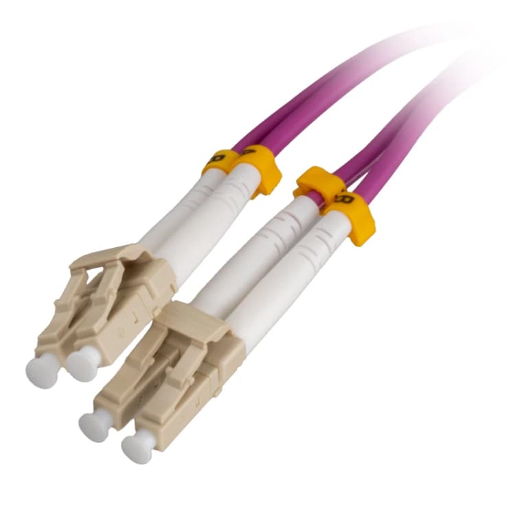 Image of Cablenet CNL 2M OM4 LC Ev Ptail OF x 12 InfiniBand/fibre optic cable