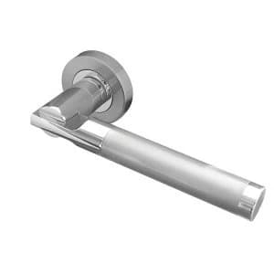 Image of Jedo Lydia Door Handle On Round Rose