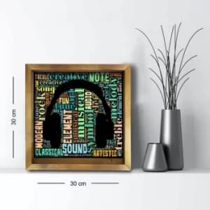 Image of 3030AHS-049 Multicolor Decorative Framed MDF Painting